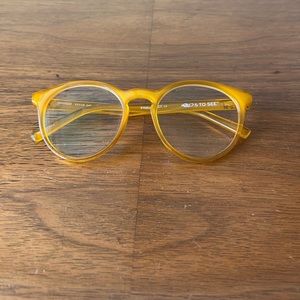 Eyebuydirect Rx glasses with cleaning cloth and hard case - EUC